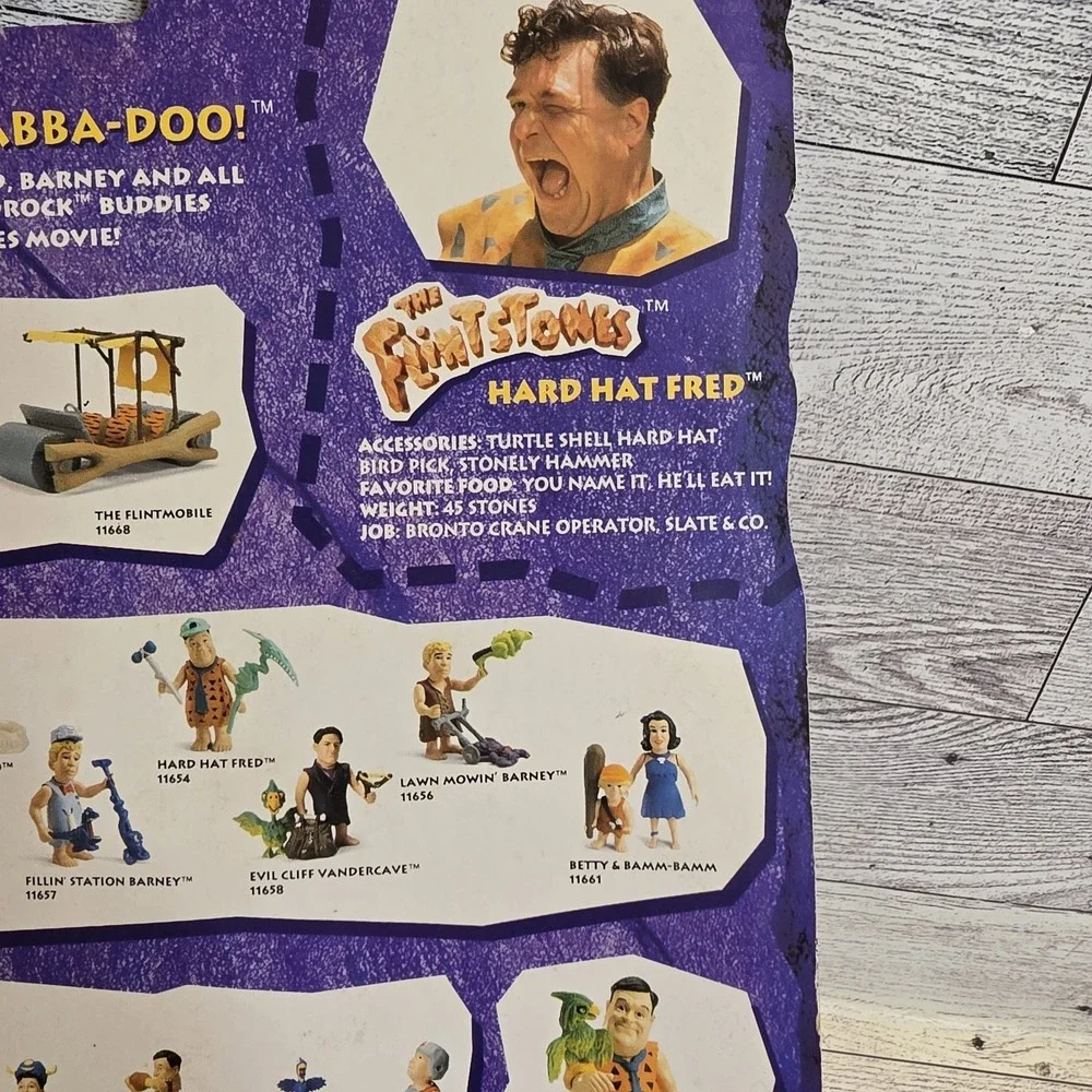The‎ Flintstones Hard Hat Fred Mattel 11654 NEW Sealed 1993 Package Damage